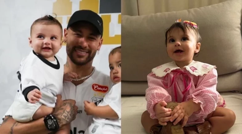 Helena, filha de Neymar e Amanda Kimberlly, rouba a cena com look junino