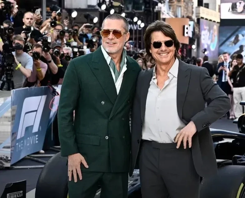 Brad Pitt e Tom Cruise posam juntos pela primeira vez após 24 anos
