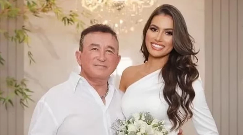 Calita Franciele nega crise com Amado Batista: “Estamos no auge do nosso casamento”