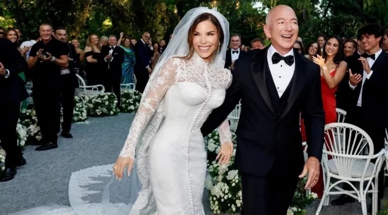 Jeff Bezos e Lauren Sanchez se casam em cerimônia luxuosa na Itália