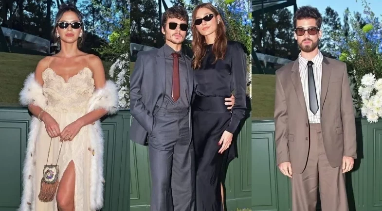 Famosos marcam presença no 2º casamento de Giovanna Lancellotti e Gabriel David