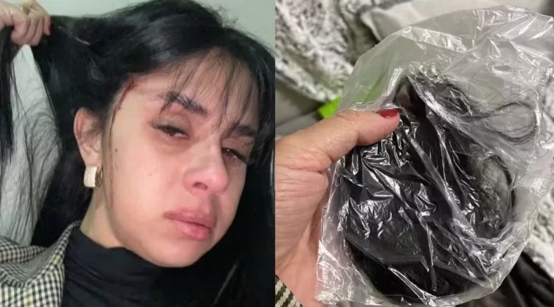 VÍDEO: Cantora sertaneja tem cabelo cortado na frente de casa durante ataque em SC