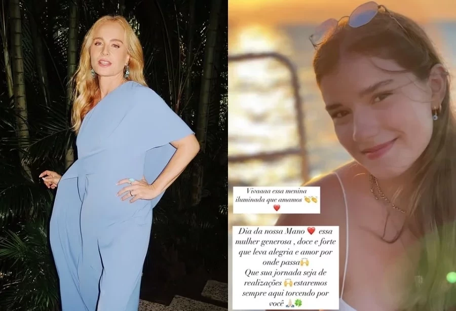 Angélica faz homenagem para namorada do filho: “Menina iluminada que amamos”