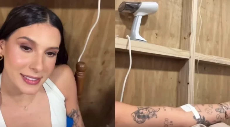 Ana Castela surge tomando soro na veia e preocupa fãs: “Doeu muito”