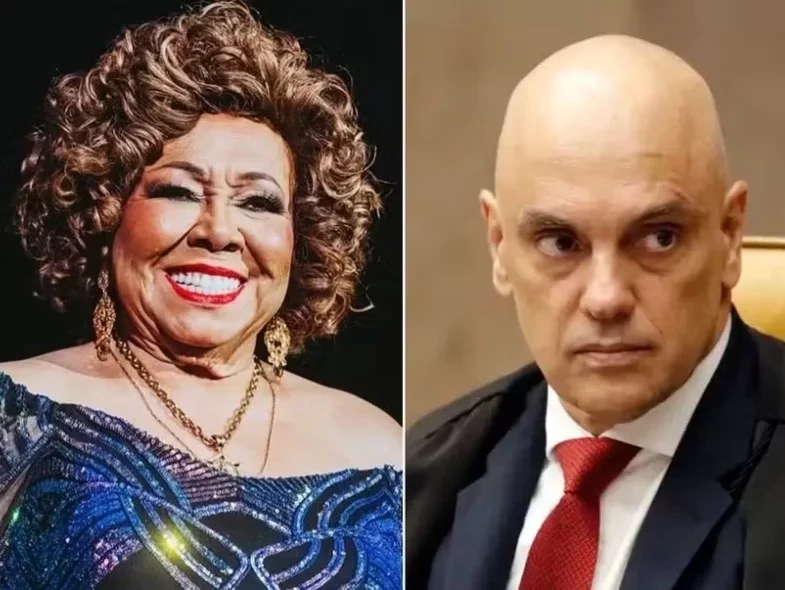 Alcione comenta crush pelo ministro Alexandre de Moraes: “Gato”