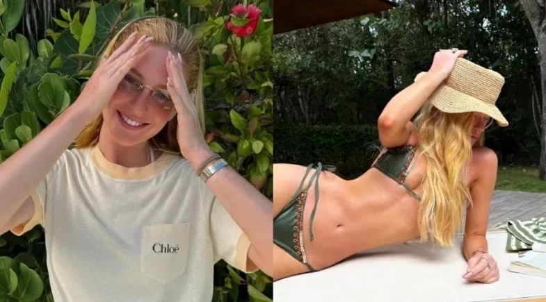 Marina Ruy Barbosa posa só de biquíni e exibe corpo perfeito no Caribe