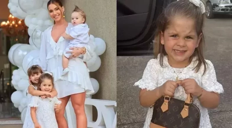 Filha de Virginia e Zé Felipe chama atenção ao usar bolsa de grife avaliada em R$12 mil 