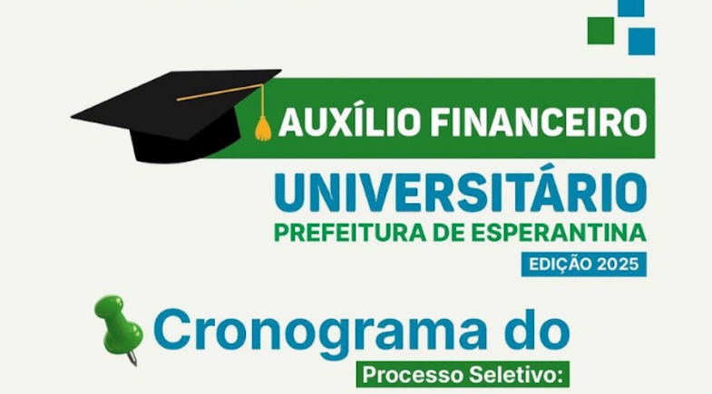 Prefeitura de Esperantina regulamenta auxílio para estudantes universitários em 2025