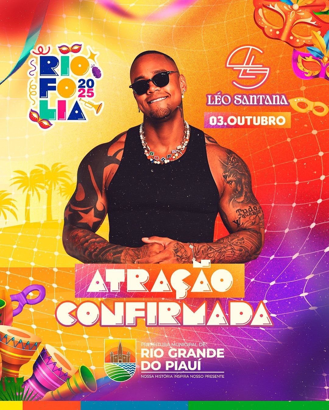 Rio Folia 2025 promete agitar o Sul do Piauí com Léo Santana - Imagem 1