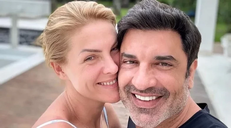 Edu Guedes chora ao lado de Ana Hickmann ao agradecer apoio em luta contra o câncer