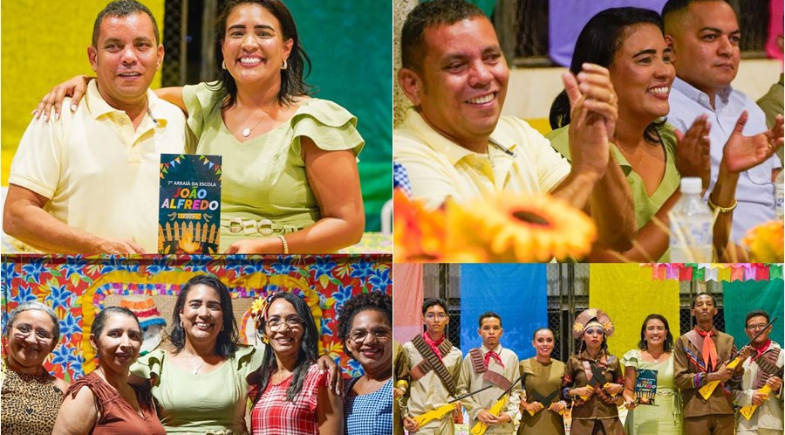 Arraiá da Escola João Alfredo emociona a comunidade com espetáculo de cultura e tradição nordestina. 