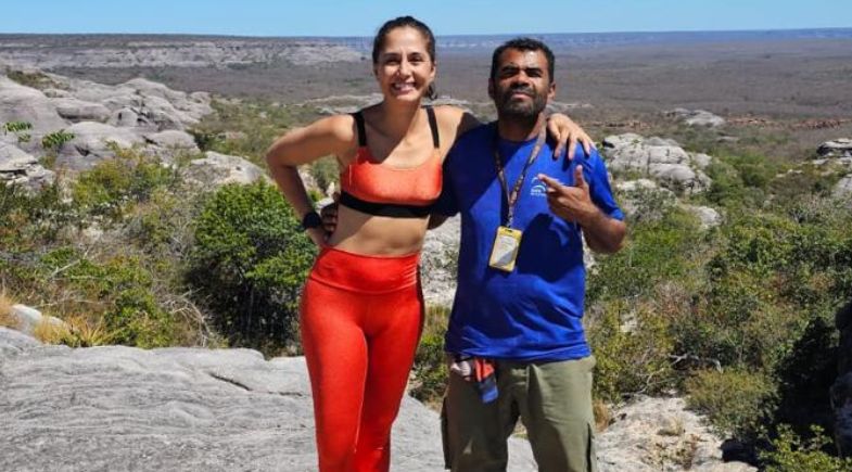 Camila Pitanga visita Serra das Confusões e exalta potencial de Caracol