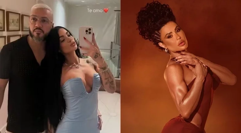 Namorada de Belo reage à fala de Gracyanne sobre reatar com o cantor
