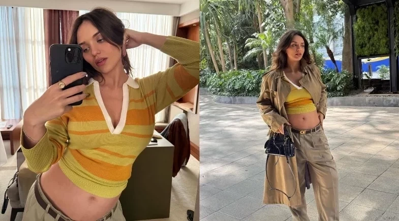 Rafa Kalimann encanta a web ao exibir barriguinha com 5 meses de gravidez