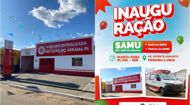 Prefeito Abdoral Melo entregará base descentralizada do SAMU em São João do Arraial