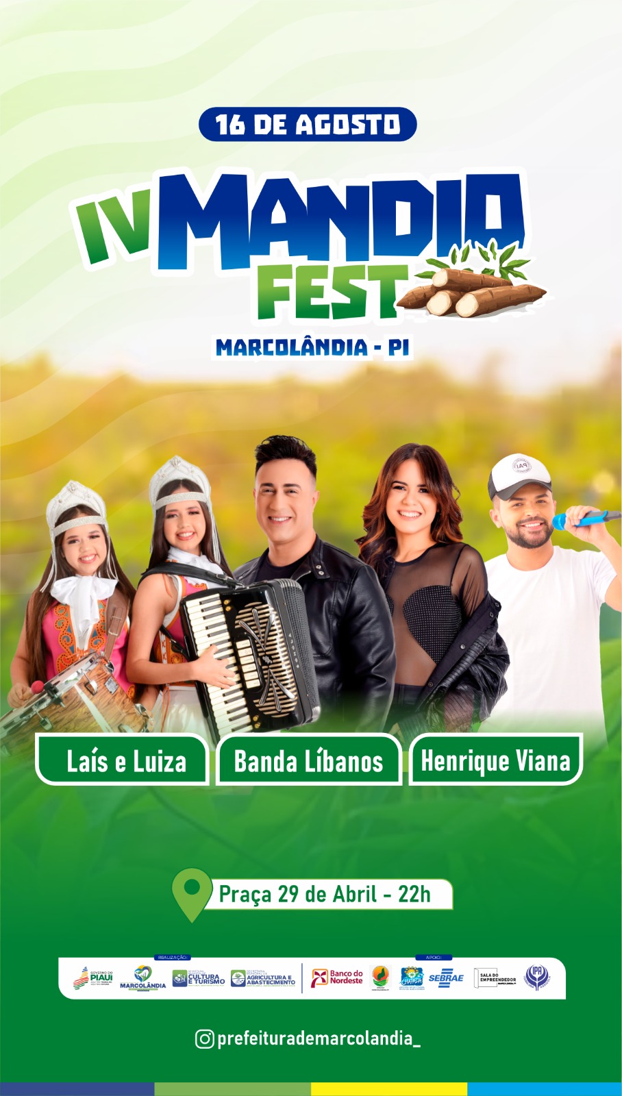 Prefeito Dr. Corinto Matos divulga programação da IV Mandiofest em Marcolândia - Imagem 1