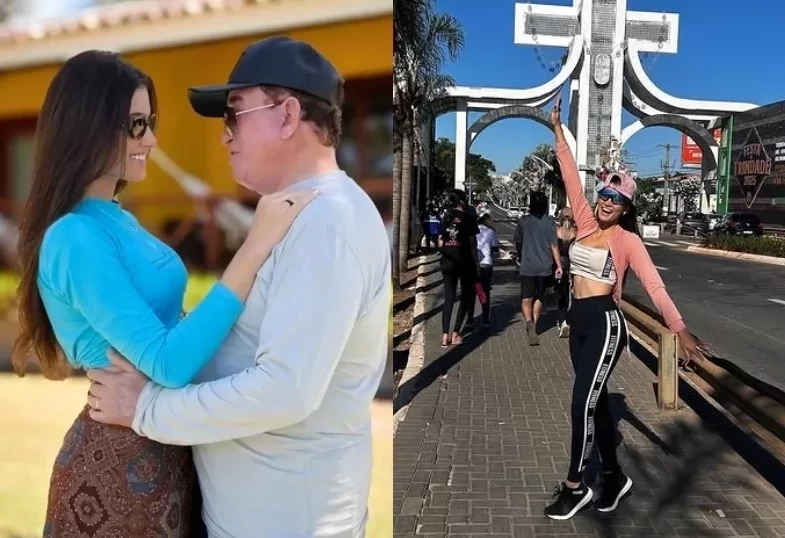 Após rumores de traição, esposa de Amado Batista caminha mais de 18 km em romaria