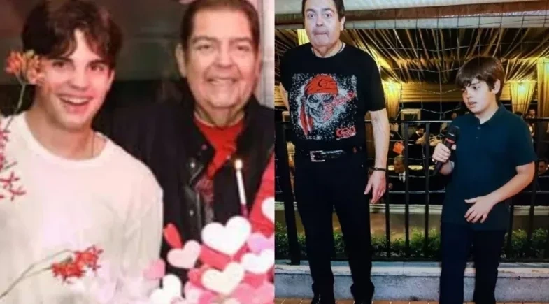 Filho caçula de Faustão homenageia apresentador no Dia dos Pais: “O melhor”