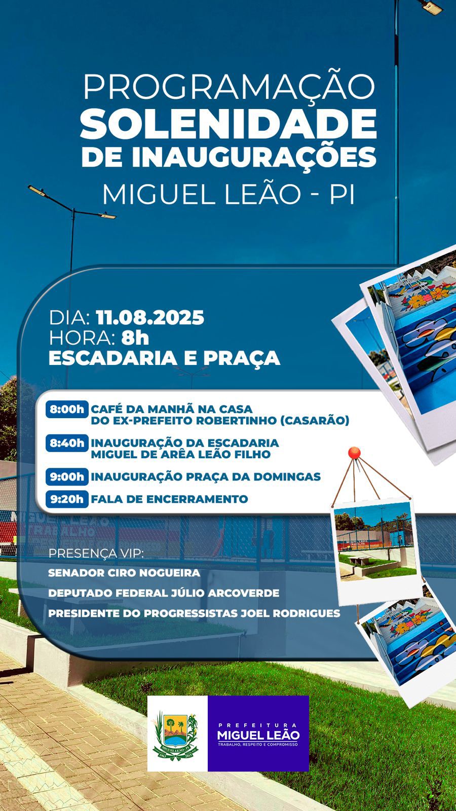 Miguel Leão realiza inauguração de novas obras nesta segunda-feira (11) - Imagem 1