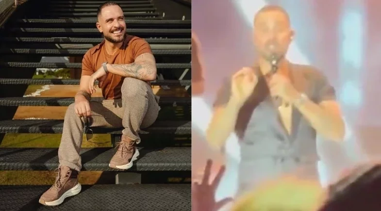 Flamenguista, Diogo Nogueira xinga torcedores do Atlético-MG durante show