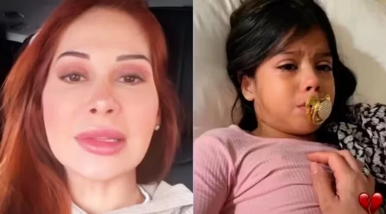 Filha de Maíra Cardi acorda gritando de dor após cirurgia: “Nervo cicatrizando”