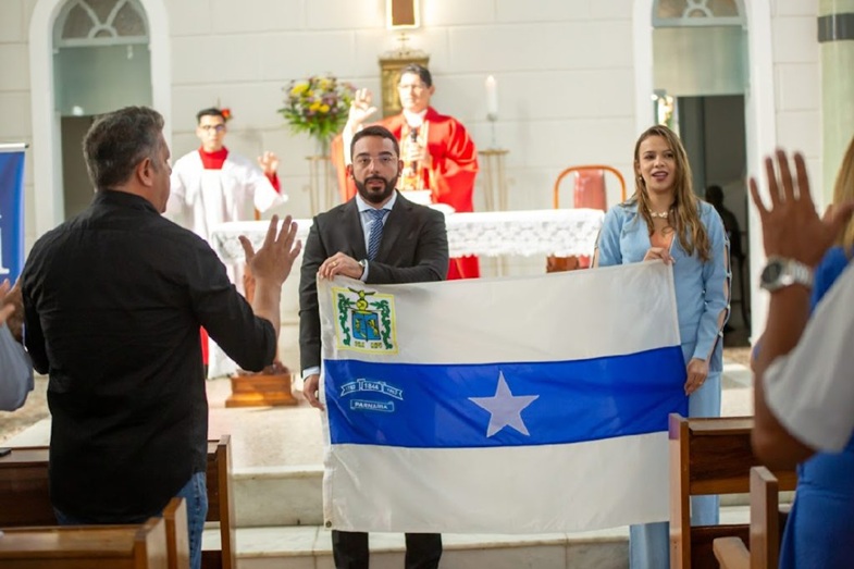 Prefeito e primeira-dama participam de missa em Ação de Graça alusiva ao aniversário de 181 anos de Parnaíba