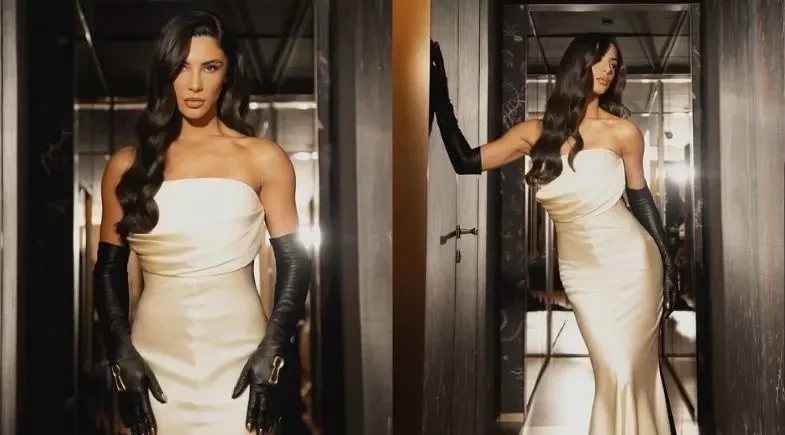 Gabriela Versiani chama atenção com vestido de R$ 120 mil em baile beneficente