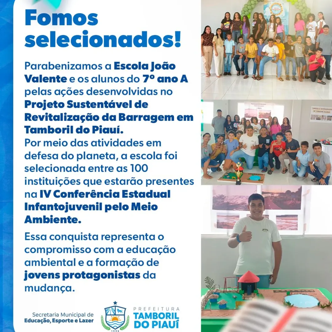 Escola João Valente é destaque na IV Conferência Estadual Infantojuvenil pelo Meio Ambiente - Imagem 1