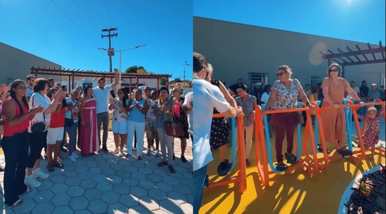 Prefeitura entrega Praça da Terceira Idade com estrutura voltada ao bem-estar dos idosos
