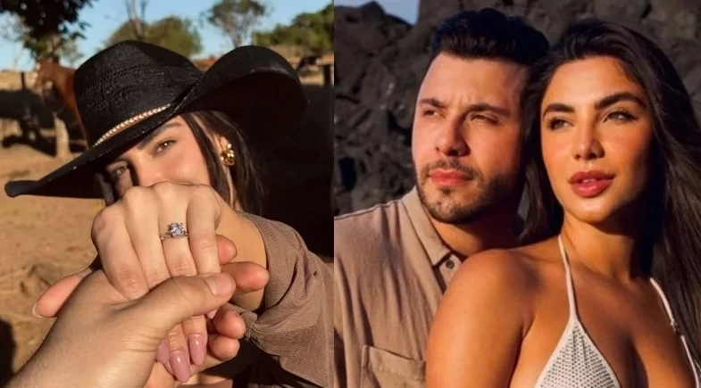 Murilo Huff e Gabriela Versiani anunciam noivado nas redes sociais