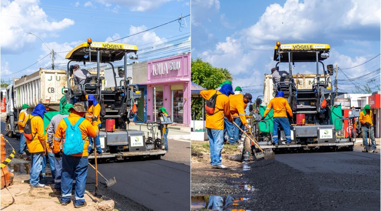 José de Freitas inicia obras de asfaltamento da Rua Joaquim Sampaio Castelo Branco e da PI-115