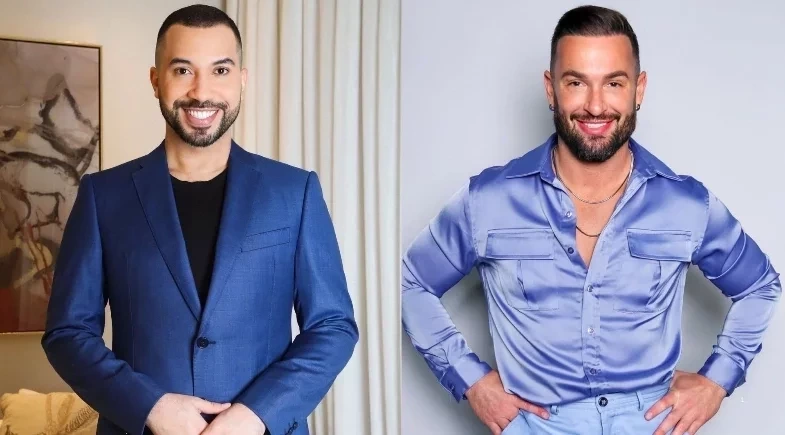 Gil do Vigor e Diego Hypolito surgem de mão dadas em clima de romance durante evento