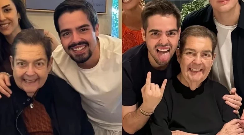 João Silva posta homenagem à família com fotos raras de Faustão