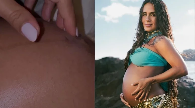 Carol Peixinho emociona a web ao exibir movimentos do bebê na barriga
