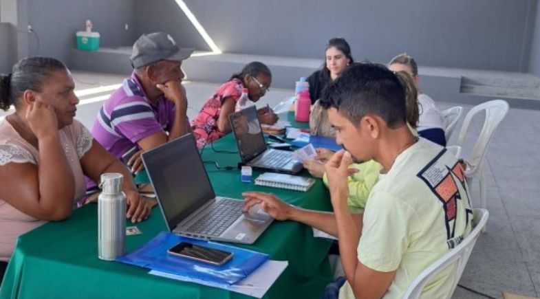 CRAS Itinerante leva atendimento a Comunidade Saquinho, em São Gonçalo do Gurguéia 