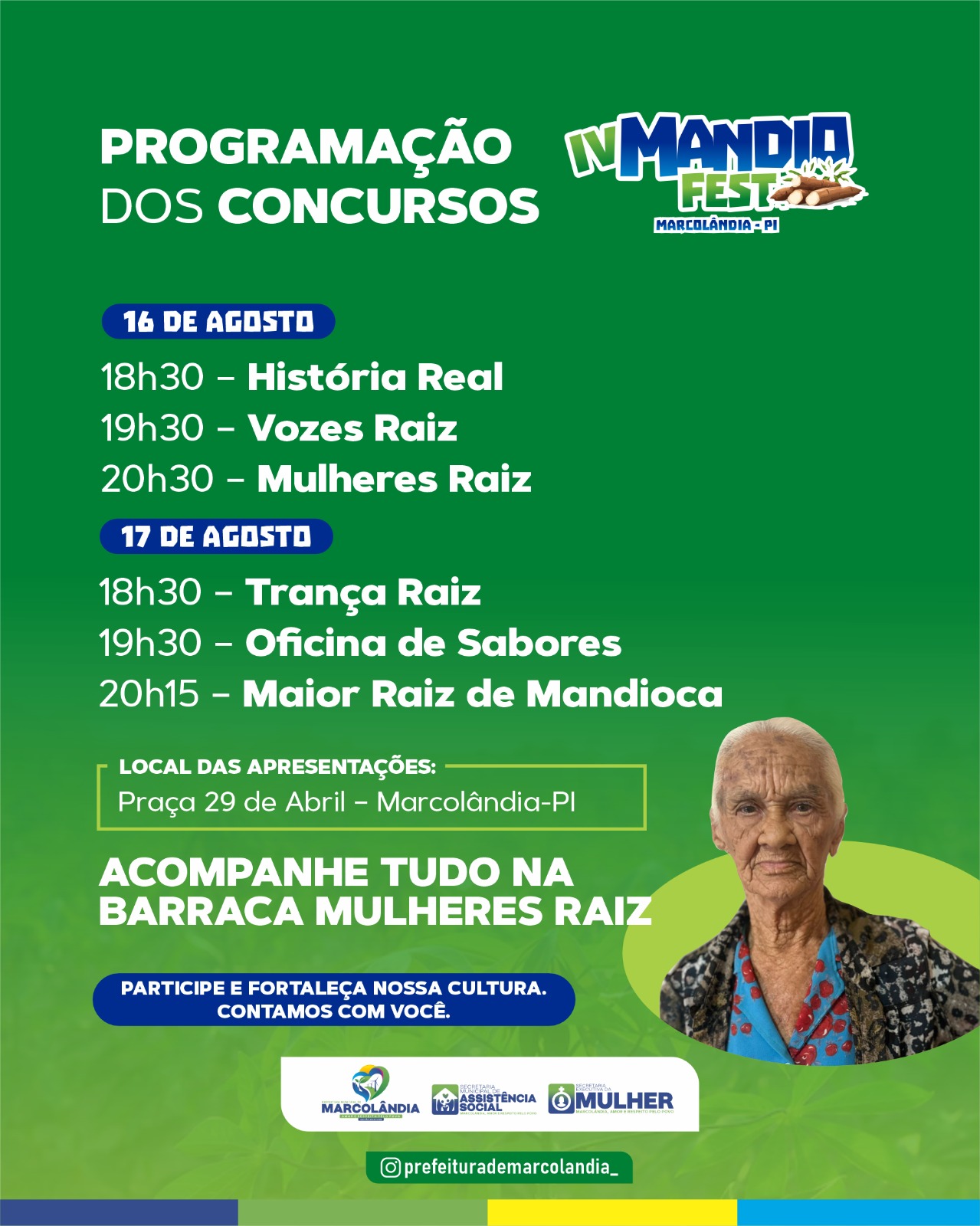 Prefeitura de Marcolândia abre inscrições para concursos culturais da IV Mandio Fest - Imagem 3