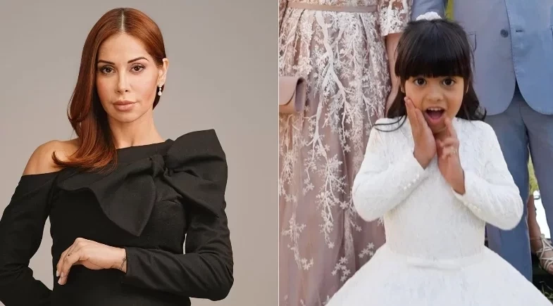 Sophia, filha de Maíra Cardi, passa por cirurgia acompanhada pela mãe e padrasto