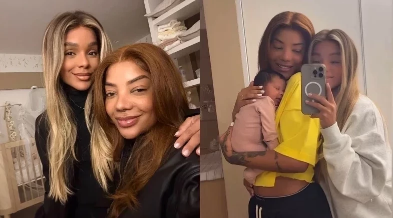 Ludmilla e Brunna encantam a web com fotos inéditas da filha Zuri 