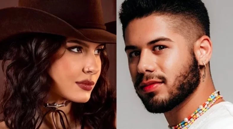 Zé Felipe usa chapéu rosa e alimenta rumores de affair com Ana Castela