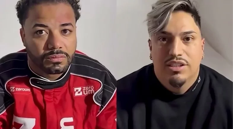 Hytalo Santos e marido recebem primeira visita da familia após um mês presos