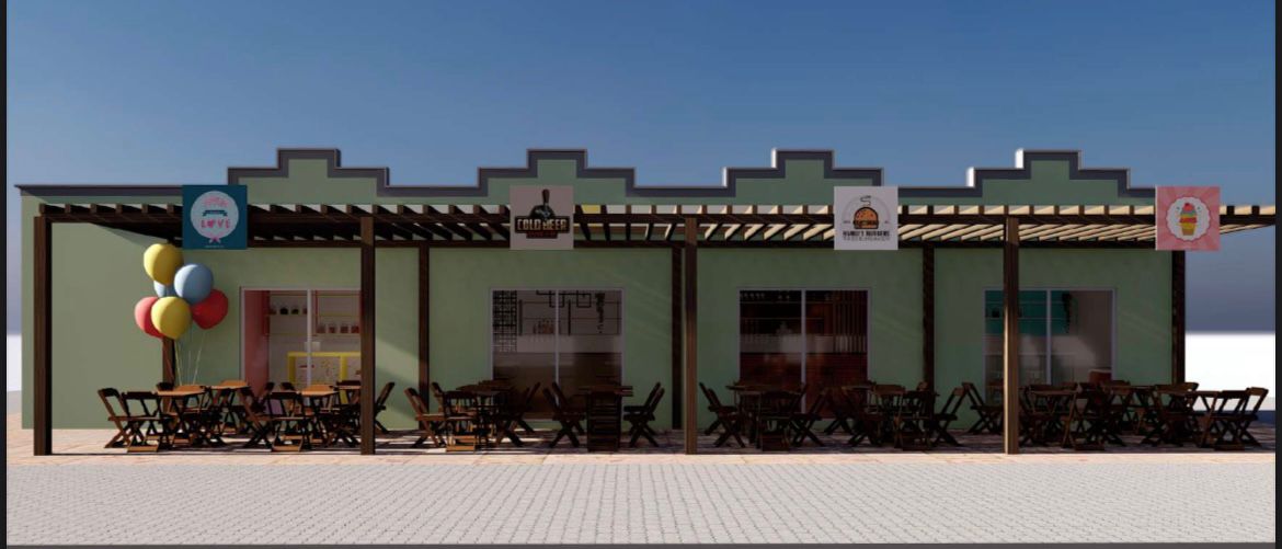 Inauguração de quiosques no corredor cultural em Esperantina