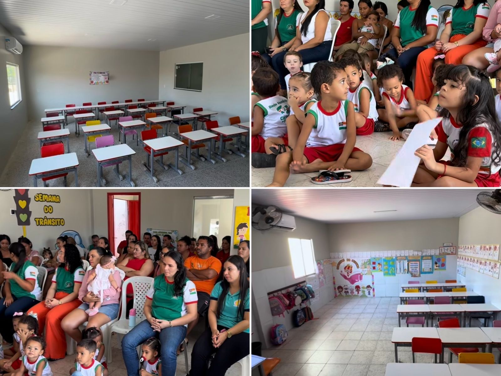 Reinauguração da E.M. de Educ. Infantil Vovó Emília - Foto: Prefeitura de Caraúbas do Piauí