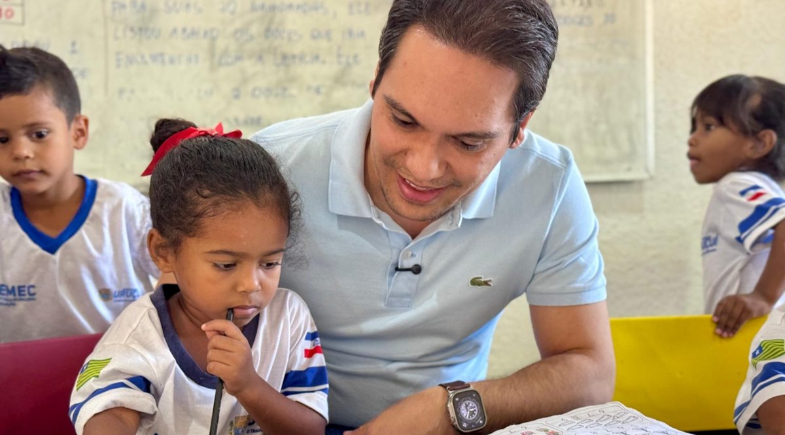 Prefeito Gilberto Júnior acompanha obras e visita escolas na zona rural de Uruçuí