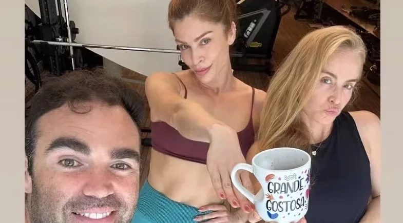 Grazi Massafera  exibe tanquinho durante treino com Angélica: ''Grande gostosa''