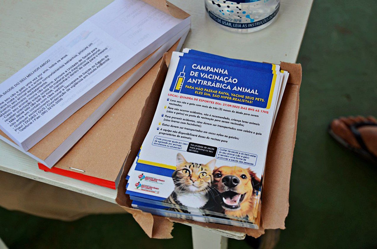 Prefeitura de Santo Antônio de Lisboa realiza campanha de vacinação antirrábica - Imagem 1