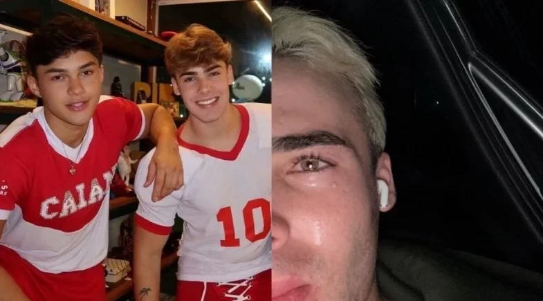Caio Cerqueira surge aos prantos e pede perdão após agredir Luan Alencar: “Ainda te amo”