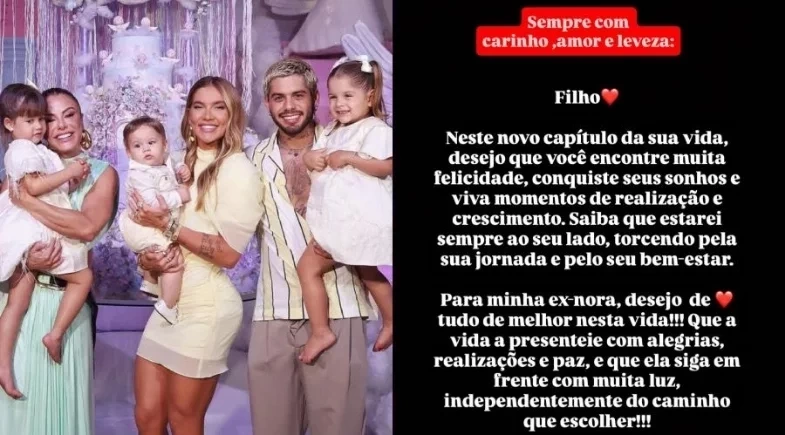 Poliana Rocha manda recado para Virginia após foto com Ana Castela e Zé Felipe