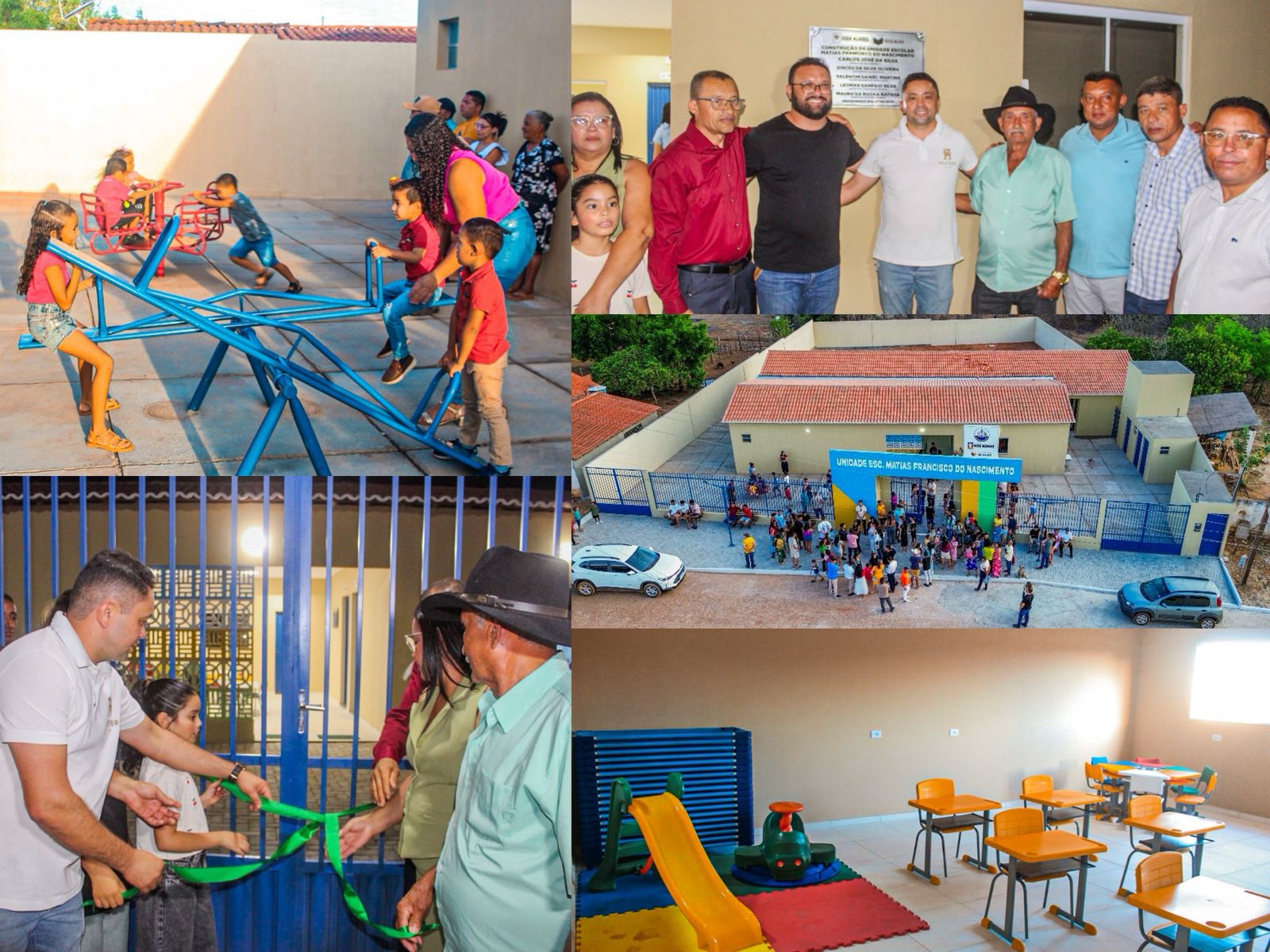 Inauguração da Unidade Escolar Matias Francisco do Nascimento - Foto: Prefeitura de Vera Mendes