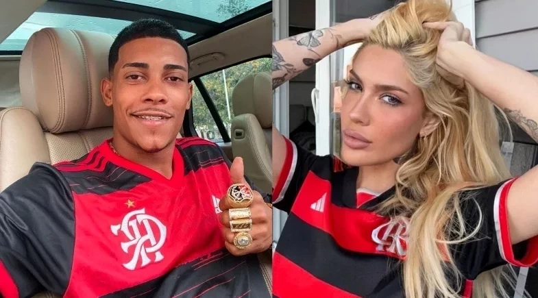 MC Poze faz pedido inusitado para Karol Lima em jogo de Flamengo X Corinthians