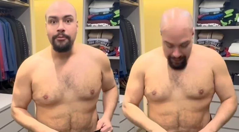 Tiago Abravanel impressiona com mudança no corpo após emagrecimento